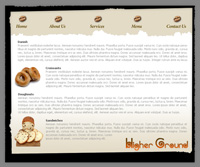 Webphotographix sub-page Design Layout -  Higher Ground Coffee