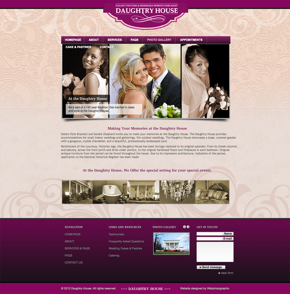 Webphotographix designed WEBSITE