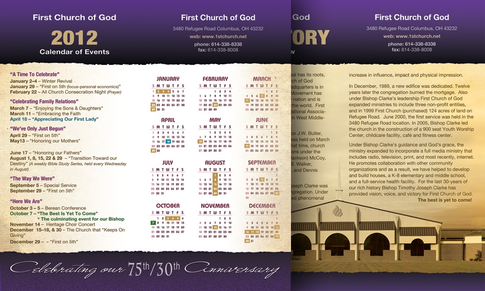 Webphotographix design promotional CALENDA