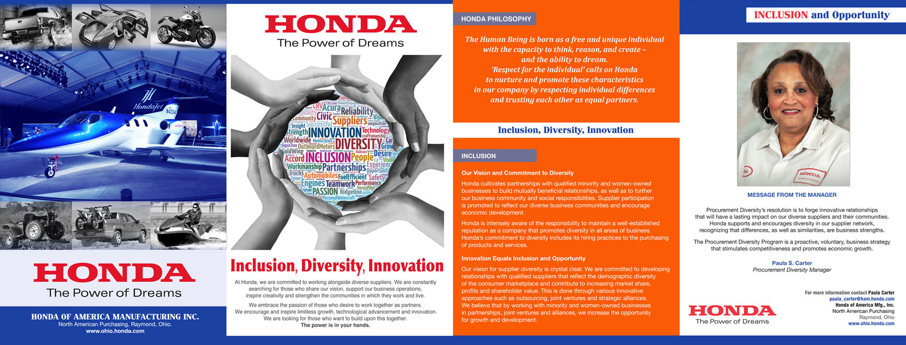 Honda marketing brochures