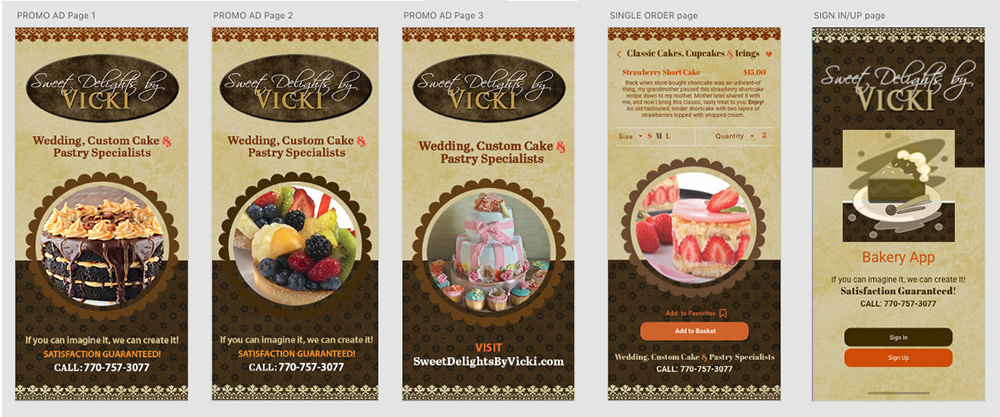 BAKERY Mobile APP UI-UX Layout Development