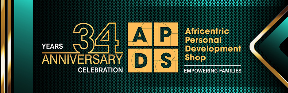 APDS 34th Anniversary — Text Banner and Table Cloth Runner