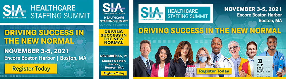 Square Conference Badge, Skyscraper Ad and HCSS Social Media Badge