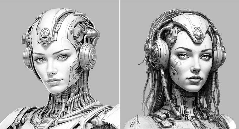 Murphy A. Elliott pencil illustration style reference for vein integration technique