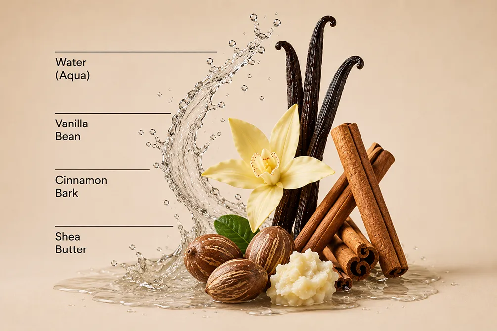 Wrapped in Vanilla Ingredient mockup images 