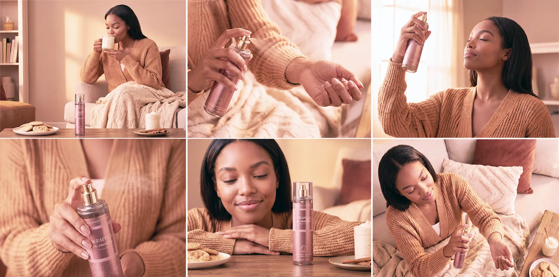 Wrapped in Vanilla Quiet Moments Campaign images 