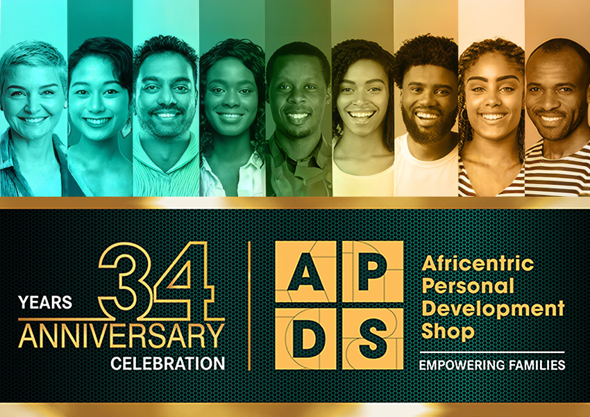 APDS 34th Anniversary Celebration event branding
