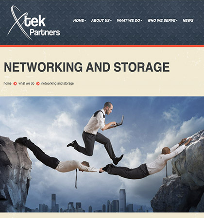XTek Partners website design and digital experience