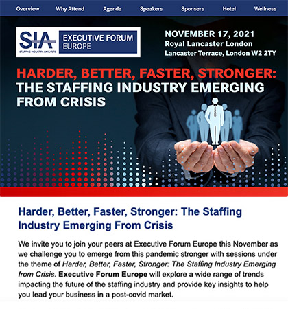 SIA Executive Forum Europe conference branding