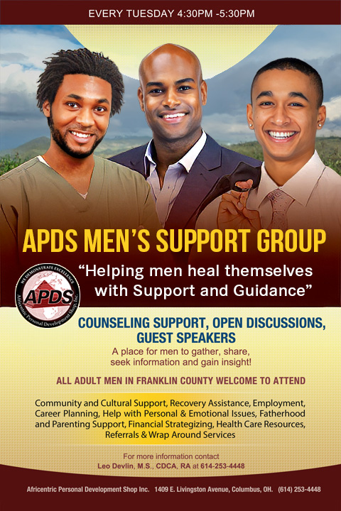 APDS men’s support group poster