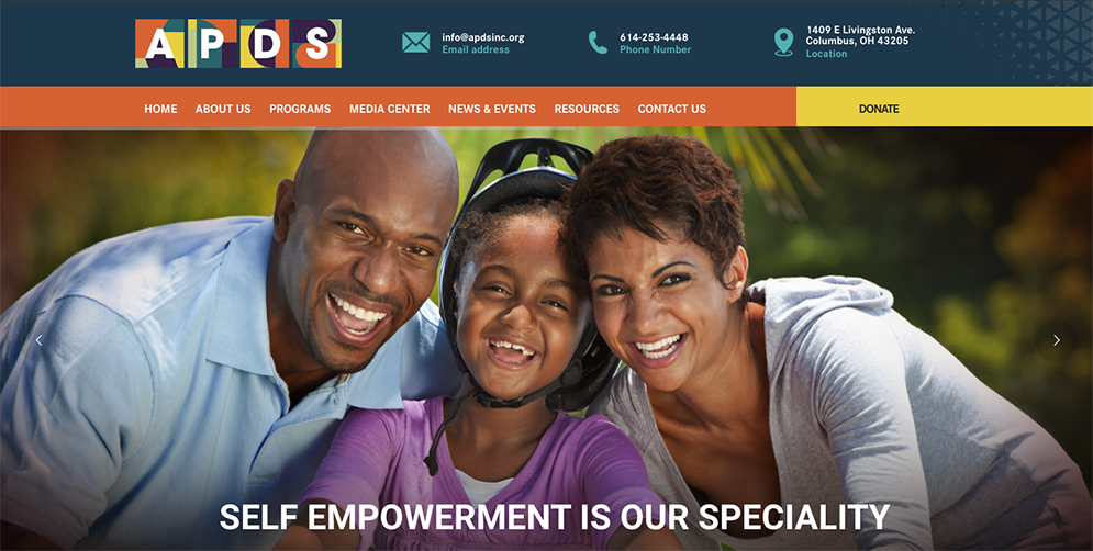 APDS Rebranded Website , Programs Section