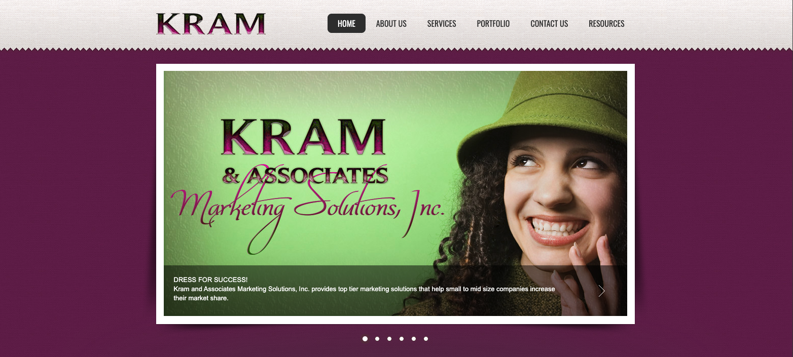 KRAM & Associates Marketing Solutions brand identity and marketing presentation