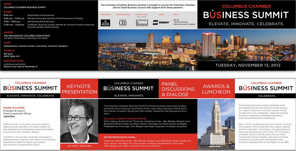 Promotional Invitation Variation. An alternate invitation treatment demonstrates the flexibility of the conference identity while maintaining the same visual language.