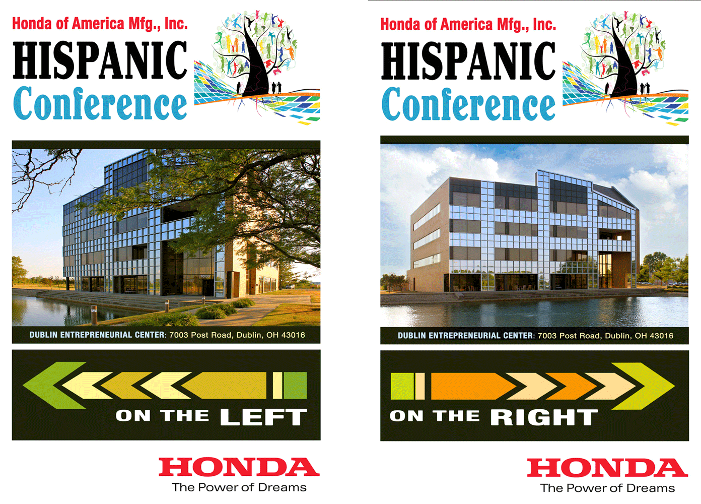 Honda Hispanic Conference: Outdoor Wayfinding Signage