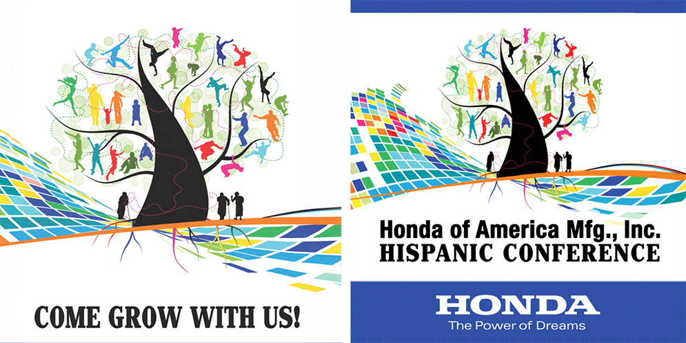 Honda Hispanic Manufacturing Conference Come Grow With Us branding
