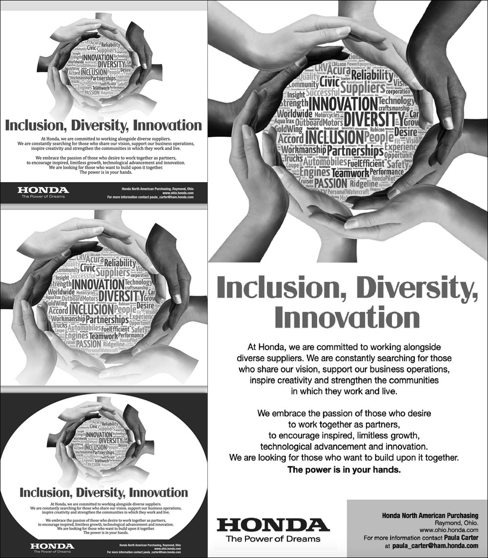 Honda print and digital advertising campaign