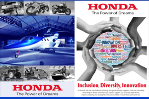 Honda of America corporate branding and promotional design