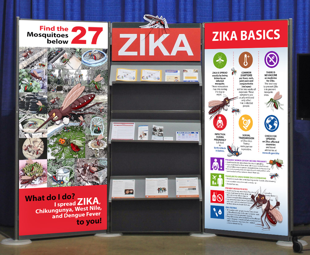 Ohio Department of Health ZIKA Tradeshow Booth
