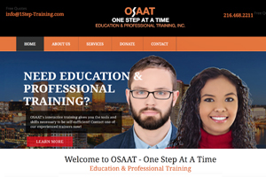 One Step at a Time training brand identity and collateral design
