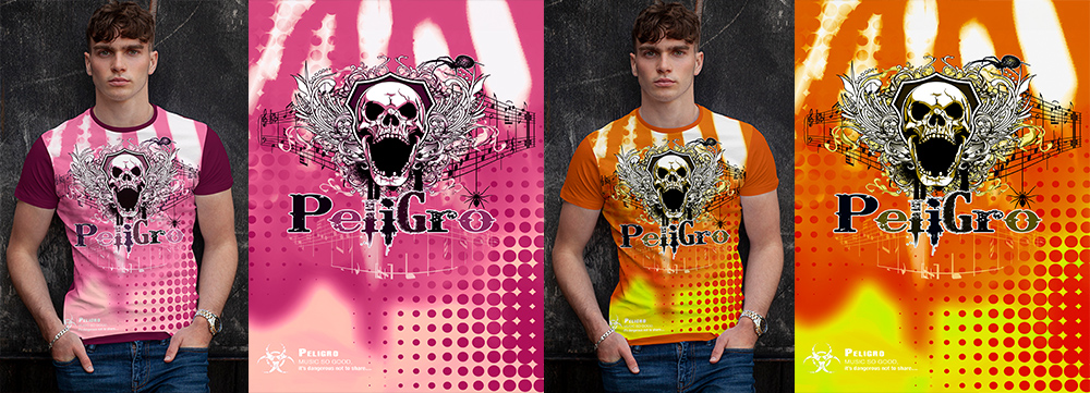 Peligro branded T-shirt merchandise