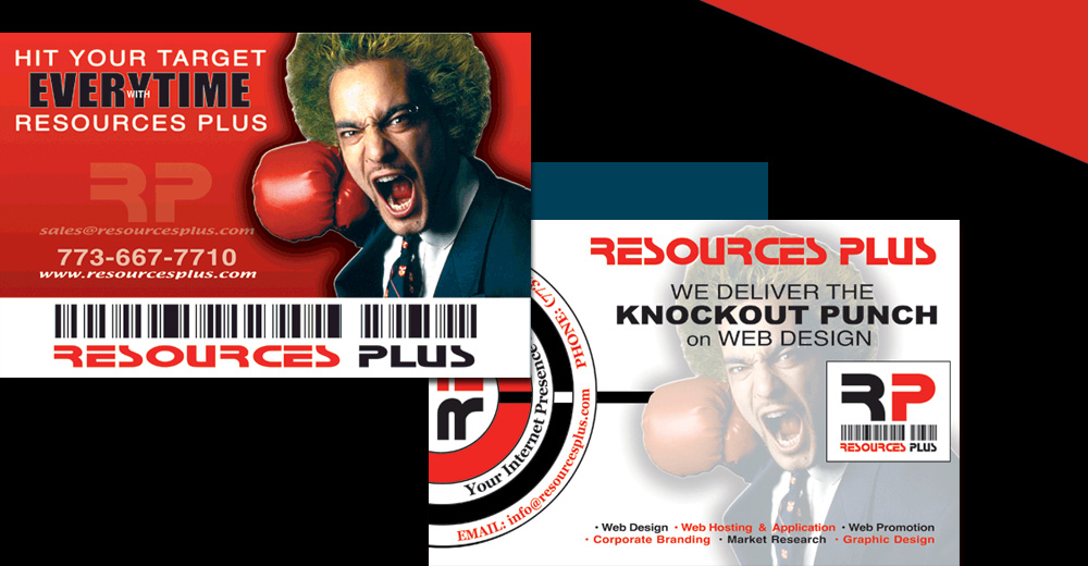 Resources Plus additional promotional postcard