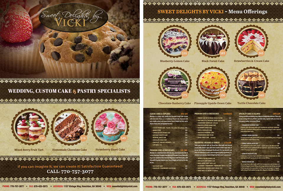 Sweet Delights by Vicki additional retail signage