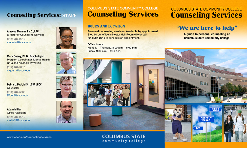 Columbus State Counseling Services Brochure — project view 3 by Giselle White / Webphotographix