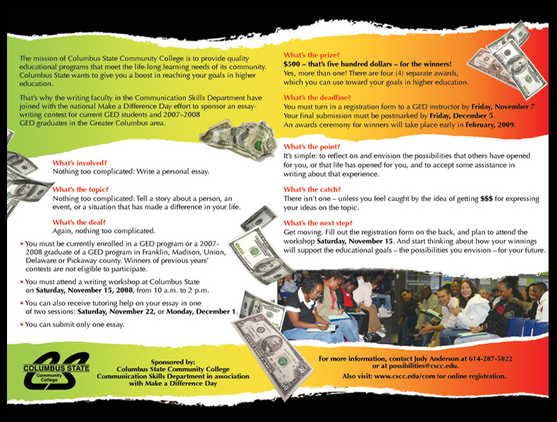 Columbus State Writing Workshop Program — project view 2 by Giselle White / Webphotographix