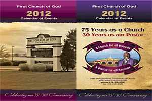 The First Church of God — Anniversary Program & Calendar by Giselle White