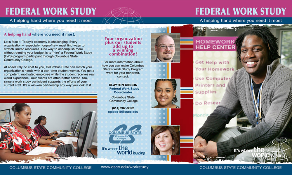 Columbus State Federal Work Study Brochure — project view 1 by Giselle White / Webphotographix