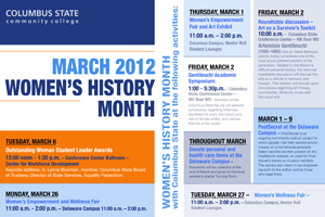 Columbus State — Women’s History Month Program by Giselle White