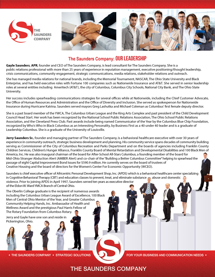 The Saunders Company Capabilities Statement — project view 2 by Giselle White / Webphotographix