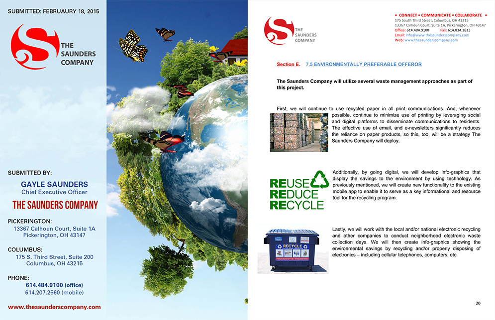 The Saunders Company Recycling Proposal — project view 7 by Giselle White / Webphotographix