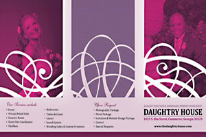 The Daughtry House — Brochure and Postcard Design by Giselle White