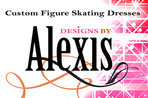 Alexis Figure Skating Dresses logo and brand identity design