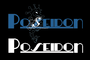 Poseidon Hotel logo and hospitality brand identity design