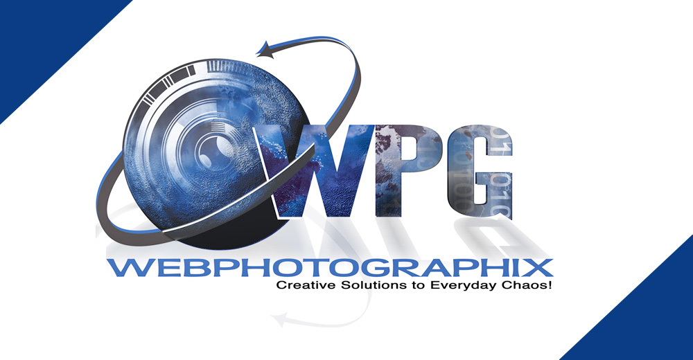 Webphotographix logo design.