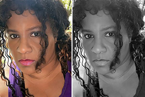 GIGI – African-Indian-Irish-Mixed, Caribbean Woman. photo retouching study