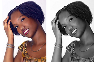 RAHEL – West African Model photo retouching study