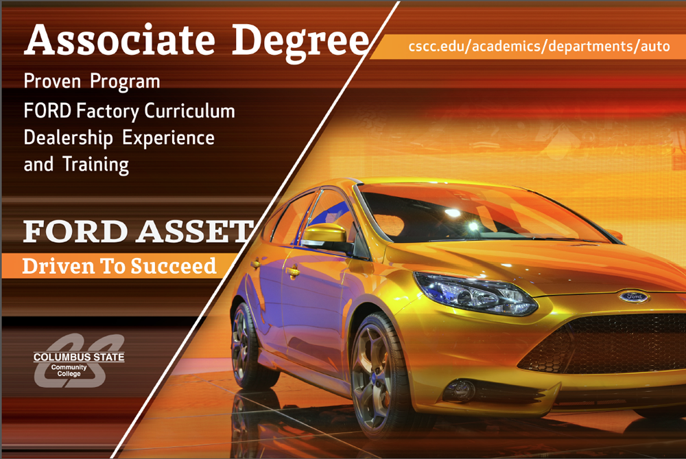 Columbus State Automotive Technology Department Vinyl Banner