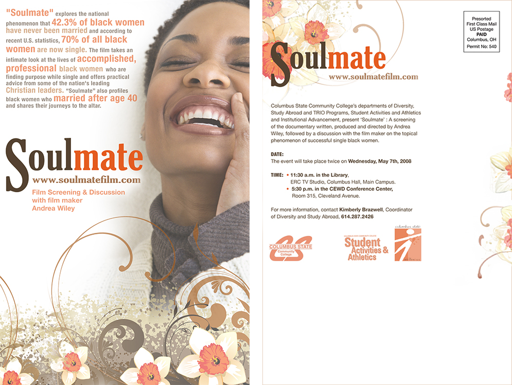 Columbus State Soulmate Postcard Front and Back