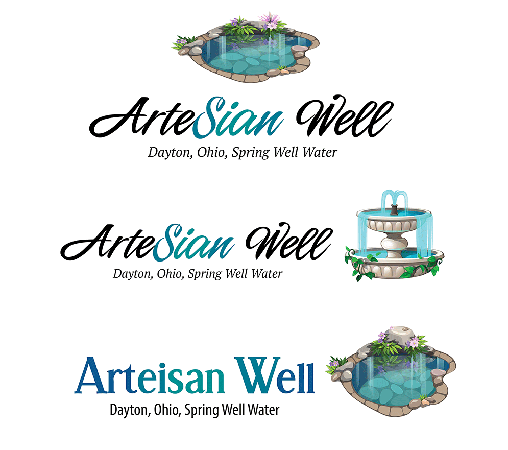 Artesian Well label design explorations