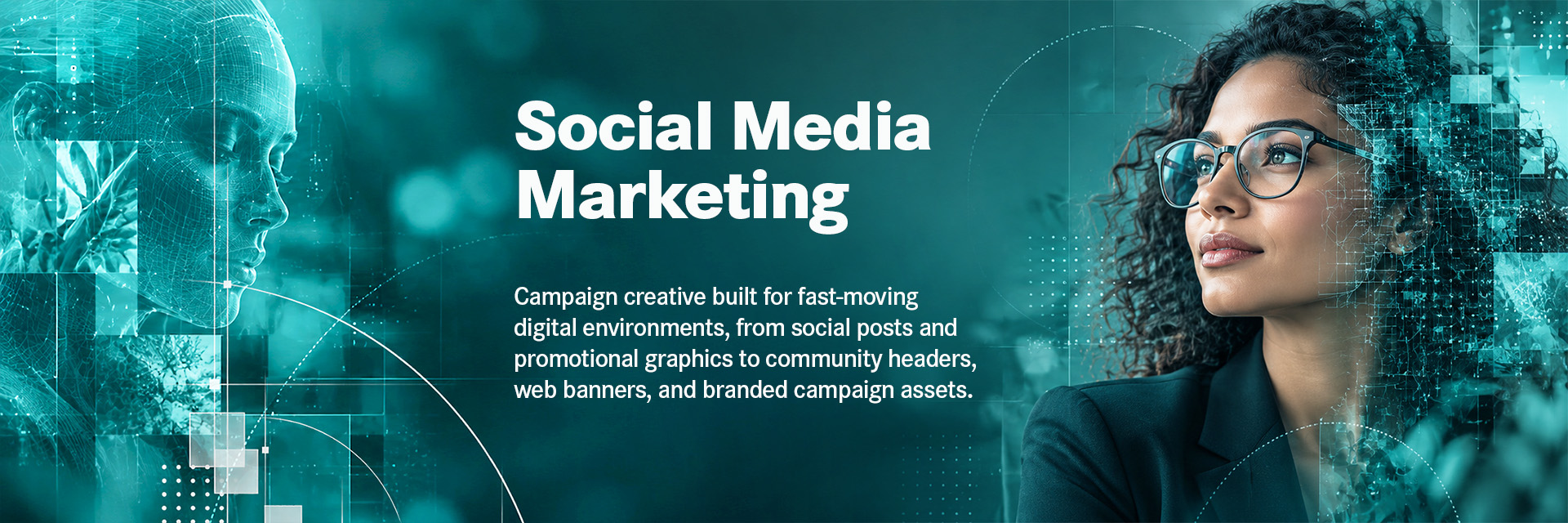Social Media Marketing Ads (LinkedIn, Twitter, X, Instagram) and Web Banners