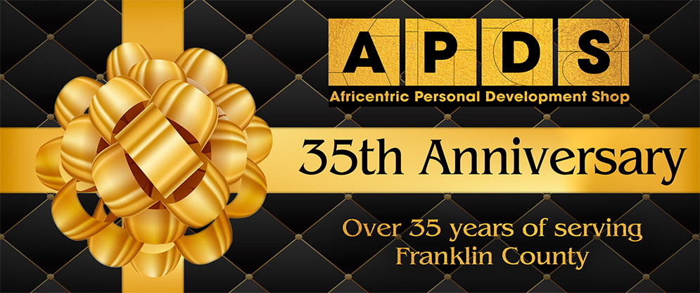 Africentric Personal Development Shop (APDS) Website promotional Slide
