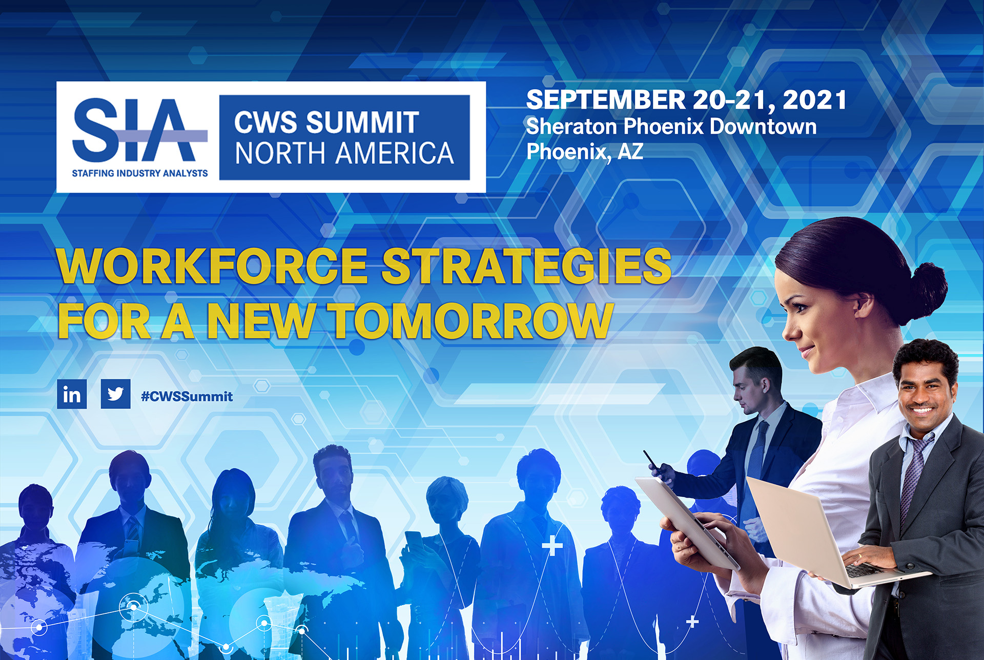 CWS Summit North America conference promotional graphic.