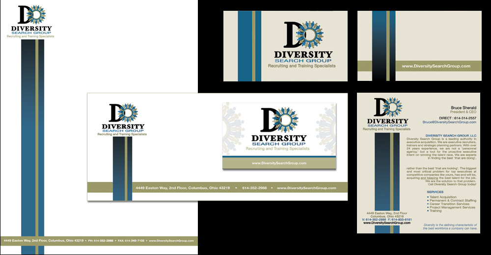 Diversity Search Group corporate client stationery