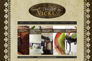 Sweet Delights by Vicki brand identity and web design