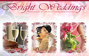 Webphotographix Homepage Design Layout - Brignt Weddings