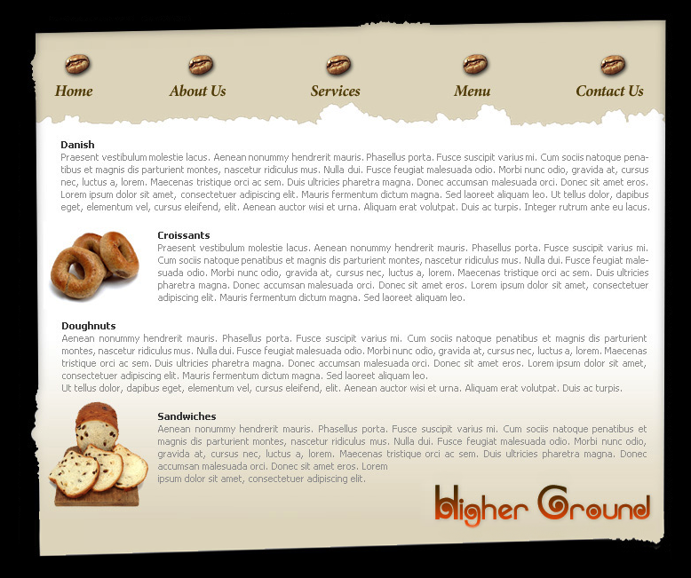 Universal Wigs Static Webpage Layout