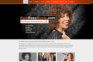 Webphotographix Design - Jazz Music Singer, Kate Ross's Website